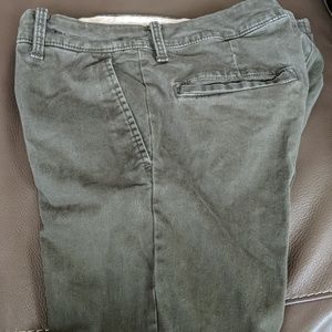 Olive Green Khaki Chino Style Pants
